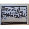 Karte neutral Alpenfeeling schwarz/weiss/natur