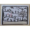 Karte neutral Alpenfeeling schwarz/weiss/natur/rot