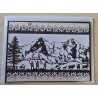 Karte neutral Alpenfeeling schwarz/weiss/natur/rot