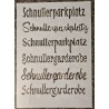 Schablone " Schnullerparkplatz "