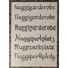 Schablone " Nuggigarderobe "