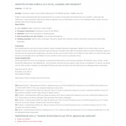 Servietten Technik Lack und Kleber 250 ml