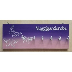 Nuggigarderobe Schmetterlinge violette/rosa