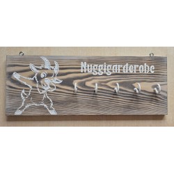 Nuggigarderobe Ziege geflammt/weiss