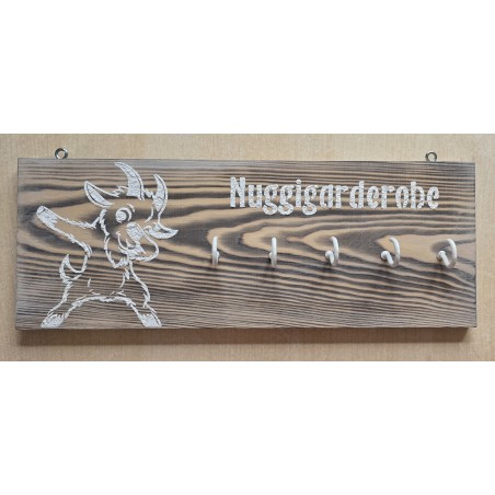 Nuggigarderobe Ziege geflammt/weiss