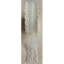 Spitzenband creme