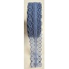 Spitzenband blau-grau