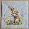 Serviette Kaninchen mit Osterei