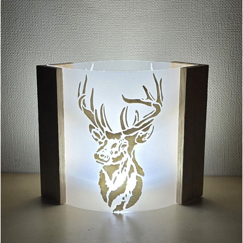 Teelicht oval gross Hirsch