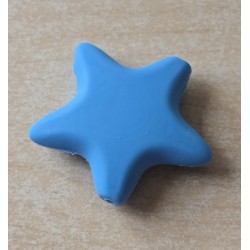 Silikon Stern Perle blau