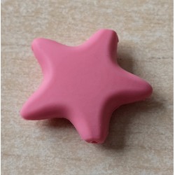 Silikon Stern Perle rosa
