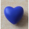 Silikon Herz Perle blau