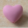 Silikon Herz Perle rosa