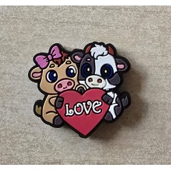 Silikon Kühe Perle Love