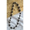 Kette mit Würfel-Perlen schwarz