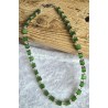 Kette mit Würfel-Perlen grün