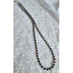 Kette Brillenhalter blau/violette/silber