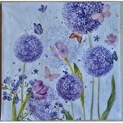 Serviette Pusteblume violette