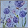 Serviette Pusteblume violette