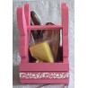 Holz Kistchen Kaninchen gross coralle
