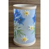 Teelicht rund Edelweiss/Enzian