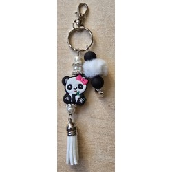 Schlüsselanhänger Panda/pink