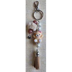 Schlüsselanhänger Teddybär/hellbraun