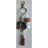 Schlüsselanhänger Pferdekopf/braun/schwarz/weiss