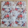 Serviette Vögel rot/coralle