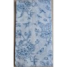 Serviette Rosen/Blumen dunkelblau