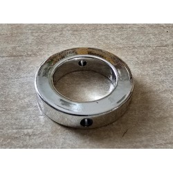 Kunststoff Rahmen Perle silberfarbig rund