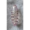 Acryl Perle rund-lang  rosa