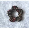 Kunststoff Perle Blume rot