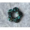 Kunststoff Perle Blume türkis