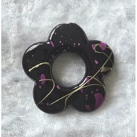 Kunststoff Perle Blume magenta