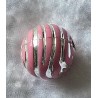 Kunststoff Perle rosa/silber