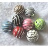 Kunststoff Perle grau/silber