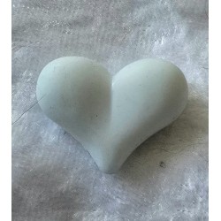 Kunststoff Perle Herz weiss
