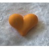 Kunststoff Perle Herz orange