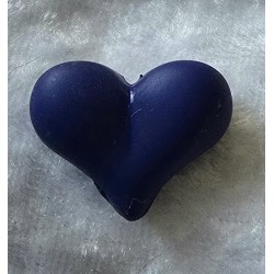Kunststoff Perle Herz blau
