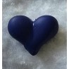Kunststoff Perle Herz blau