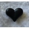 Kunststoff Perle Herz schwarz