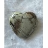 Kunststoff Perle Herz beige/braun