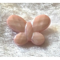 Kunststoff Perle Schmetterling rosa