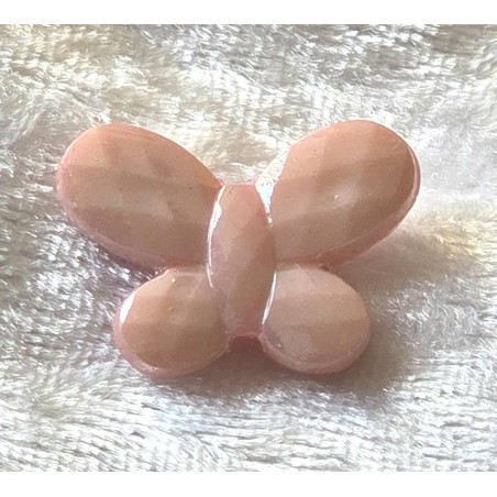 Kunststoff Perle Schmetterling rosa
