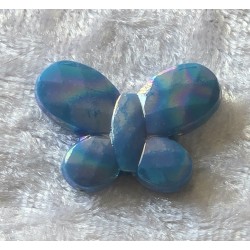 Kunststoff Perle Schmetterling blau