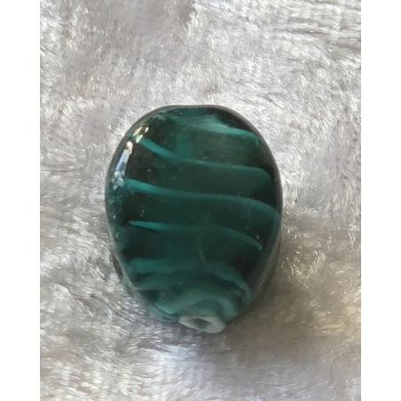 Glas Perle petrol