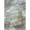 Glas Perle Nugget weiss/transparent