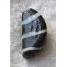 Glas Perle Nugget weiss/schwarz