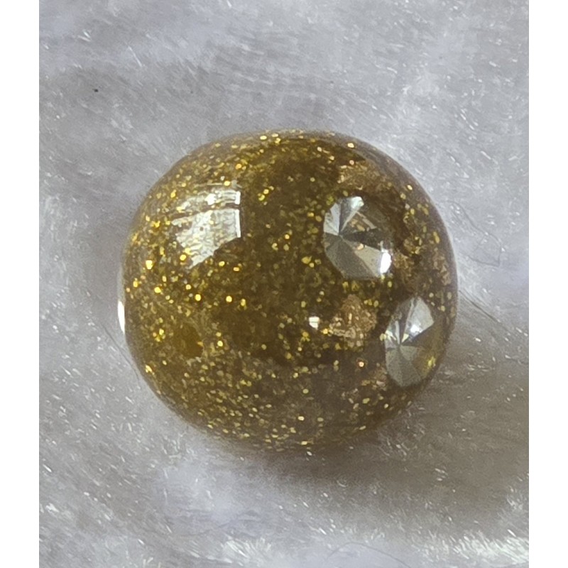 Kunststoff Perle gold und silberfarbig